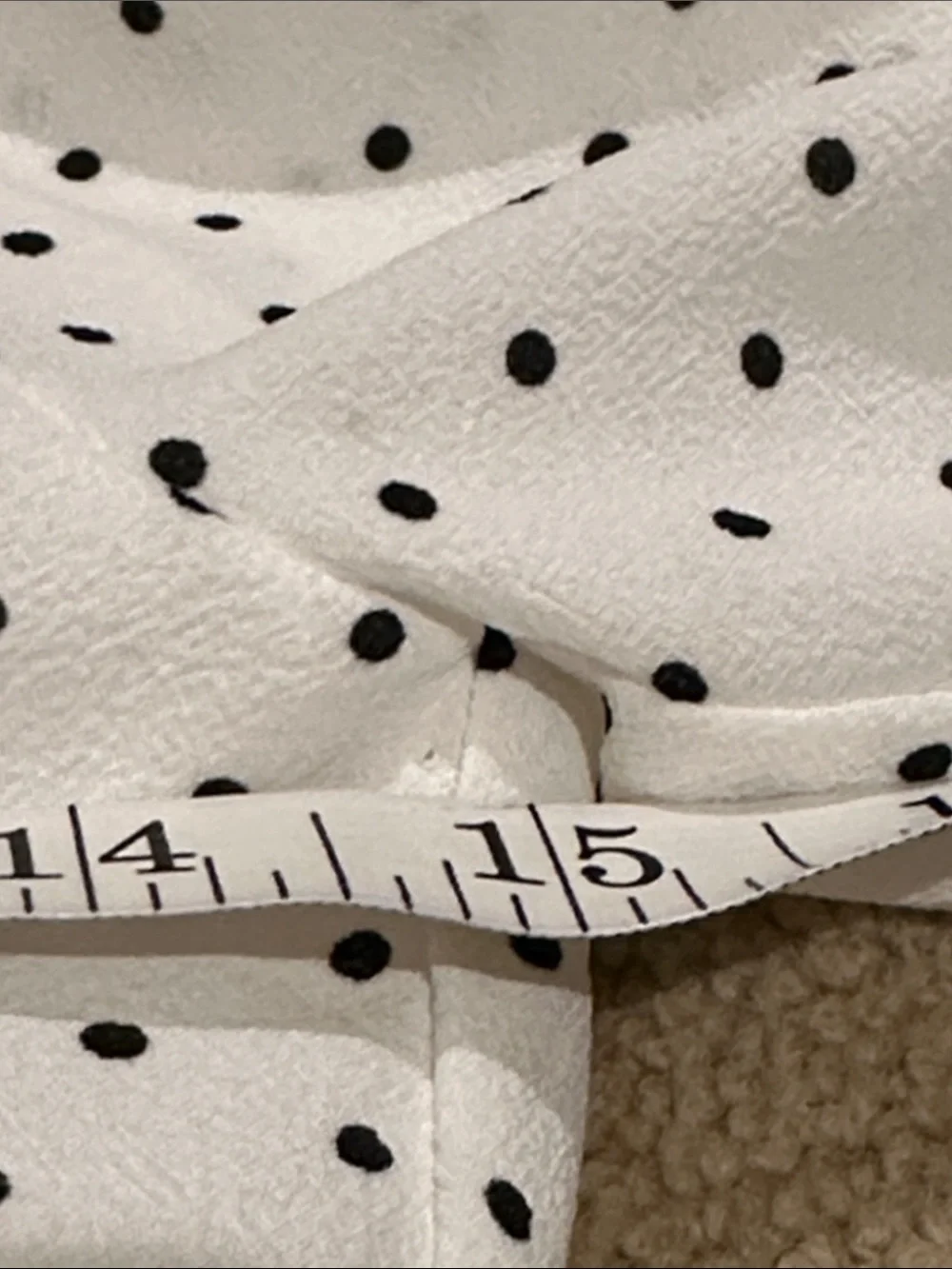 STATE White Polka Dot Smocked Crop Top - Picture 6 of 7